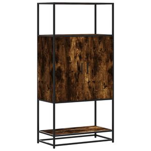 vidaXL Aparador alto madera de ingenier&iacute;a y metal 68x35x139 cm