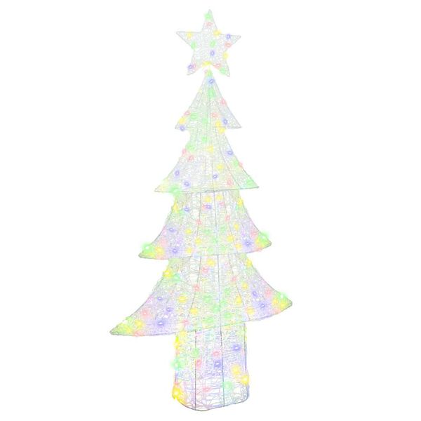 vidaXL &Aacute;rbol de Navidad con 240 LED Multicolor 180 cm Acr&iacute;lico