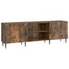 vidaXL Mueble de TV 150 x 31 x 50 cm Roble Ahumado