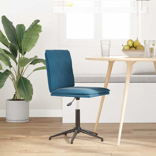 vidaXL Silla de comedor terciopelo azul