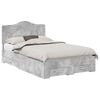 vidaXL Estructura de cama con caj&oacute;n Gris Concreto 120 x 190 cm