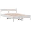 vidaXL Estructura de cama sin colch&oacute;n madera de pino blanca 150x200 cm