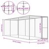 vidaXL Jaula para gatos acero galvanizado 4,5x1,5x1,5 m