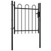 vidaXL Puerta valla BOXTEL de una puerta con aro superior, 100 x 75 cm