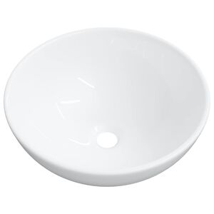 vidaXL Lavabo de cer&aacute;mica blanco 28x28x10 cm