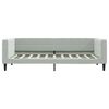 vidaXL Sofá cama nido terciopelo gris claro 90x190 cm