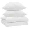 vidaXL Edred&oacute;n con almohada 3 uds. Microfibra