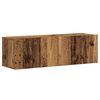 vidaXL Muebles de TV de pared 3 uds madera vieja madera de ingenier&iacute;a