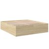 vidaXL Estructura de cama madera de ingenier&iacute;a roble Sonoma 200x200 cm