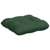 vidaXL Cojines para asiento 4 pcs Verde oscuro 40 x 40 cm Tela de pana