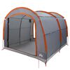 vidaXL Tienda Gris y naranja 268 x 240 x 191 cm Poli&eacute;ster Impermeable