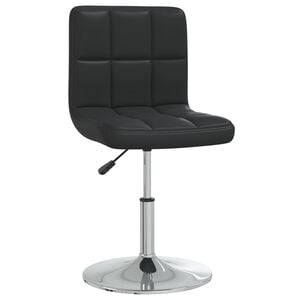vidaXL Taburete de cocina de cuero sint&eacute;tico negro