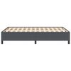 vidaXL Cama tipo Box Spring Gris oscuro 140 x 190 cm Terciopelo