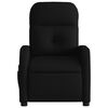 vidaXL Sill&oacute;n reclinable de masaje el&eacute;ctrico tela negro