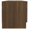 vidaXL Armario madera contrachapada roble marr&oacute;n 100x32,5x35 cm