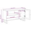 vidaXL Mueble de TV Marr&oacute;n 80 x 33 x 46 cm Madera de mango maciza