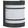 vidaXL Aplique de exterior de acero inoxidable negro