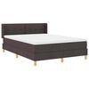 vidaXL Cama tipo Box Spring Marr&oacute;n Oscuro 200 x 140 cm tela