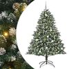 vidaXL &Aacute;rbol de Navidad artificial Verde 210 cm PVC, Pl&aacute;stico y Acero