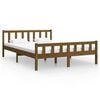 vidaXL Estructura cama sin colch&oacute;n madera maciza marr&oacute;n miel 120x200cm