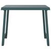 vidaXL Mesa de camping con aspecto de madera PP verde 79x56x64 cm