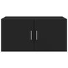 vidaXL Armario de pared madera de ingenier&iacute;a negro 80x42,5x40 cm