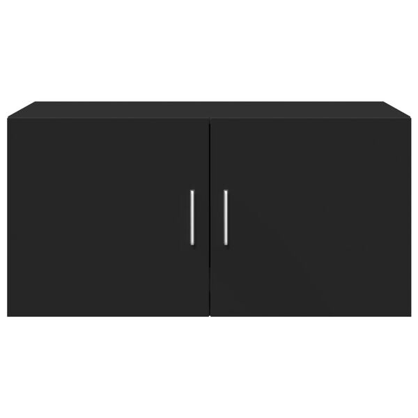 vidaXL Armario de pared madera de ingenier&iacute;a negro 80x42,5x40 cm