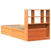 vidaXL Estructura de cama sin colch&oacute;n madera de pino marr&oacute;n 90x200 cm