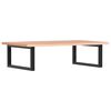 vidaXL Estante de lavabo de pared de acero y madera maciza de roble