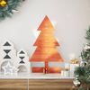 vidaXL &Aacute;rbol de Navidad de adorno madera maciza pino marr&oacute;n cera 60 cm