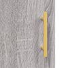 vidaXL Aparador alto madera contrachapada gris Sonoma 34,5x34x180 cm