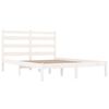 vidaXL Estructura de cama madera maciza de pino blanco 120x200 cm