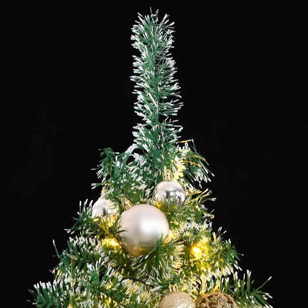 vidaXL Árbol de Navidad artificial con 300 LED bolas y nieve 180 cm