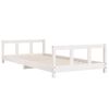 vidaXL Estructura de cama para ni&ntilde;os madera de pino blanco 90x190 cm