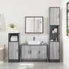 vidaXL Set de muebles de baño 2 pzas madera contrachapada gris sonoma