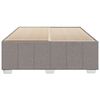 vidaXL Cama sin colch&oacute;n tela gris taupe 140x190 cm