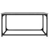vidaXL Mesa de centro madera y hierro gris Sonoma 80x50x40 cm