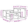 vidaXL Mesa de centro madera de ingenier&iacute;a roble Sonoma 68x68x40 cm