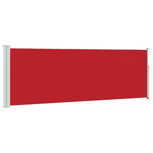 vidaXL Toldo lateral retr&aacute;ctil de jard&iacute;n rojo 100x300 cm