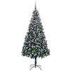 vidaXL Árbol de Navidad artificial Verde 210 cm PVC y Acero y Plástico