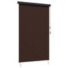 vidaXL Estor enrollable Marr&oacute;n 140 x 250 cm Tela y Aluminio