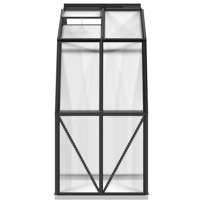 vidaXL Invernadero con estructura de aluminio gris antracita 3,3 m²