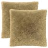 vidaXL Coj&iacute;n con almohada HEERLEN 2 uds. Gris Claro Fleece PV