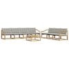 vidaXL Conjunto de sof&aacute;s de exterior 8 uds. 7 plaza