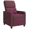 vidaXL Silla de masajes reclinable Morado Poli&eacute;ster