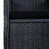vidaXL Set muebles jardín 3 pzas ratán sintético gris oscuro y cojines