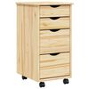 vidaXL Gabinete Rodante con Escritorio MOSS 34 x 39 x 65,5 cm