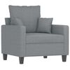 vidaXL Sill&oacute;n de tela gris claro 60 cm
