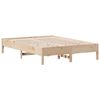vidaXL Cama con estanter&iacute;a sin colch&oacute;n madera maciza de pino 120x190cm