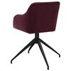vidaXL Sillas de comedor giratorias 2 unidades tela morada